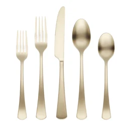 Morgan Champagne Satin 20-Piece Flatware Set