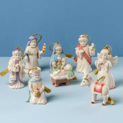Nativity 8-Piece Ornament Set