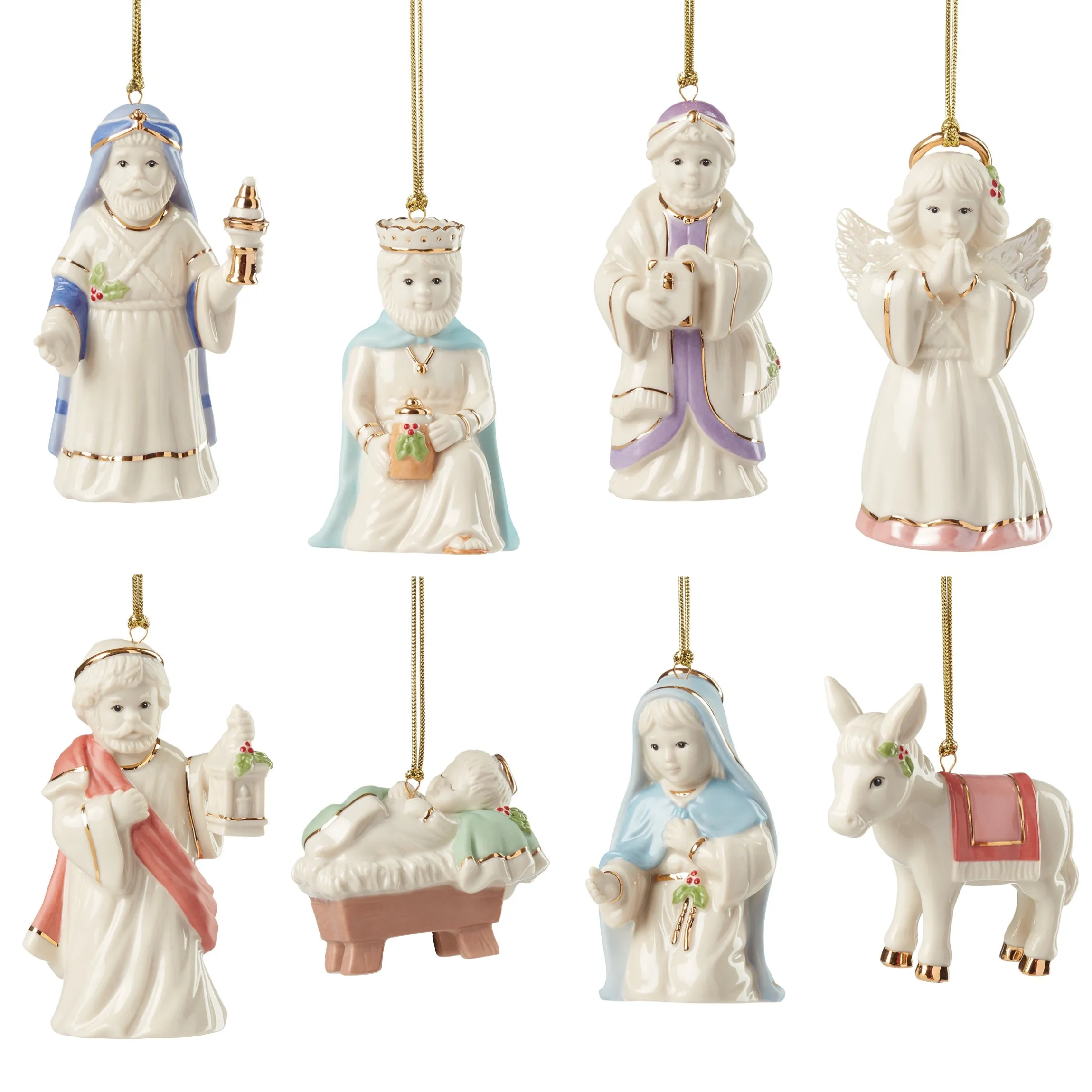 Nativity 8-Piece Ornament Set