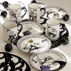 Nightmare Before Christmas Accent Plates, Set of 4