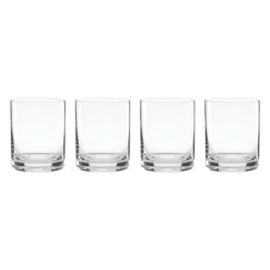 5 O'Clock Double Old-Fashioned Glasses, Set of 4