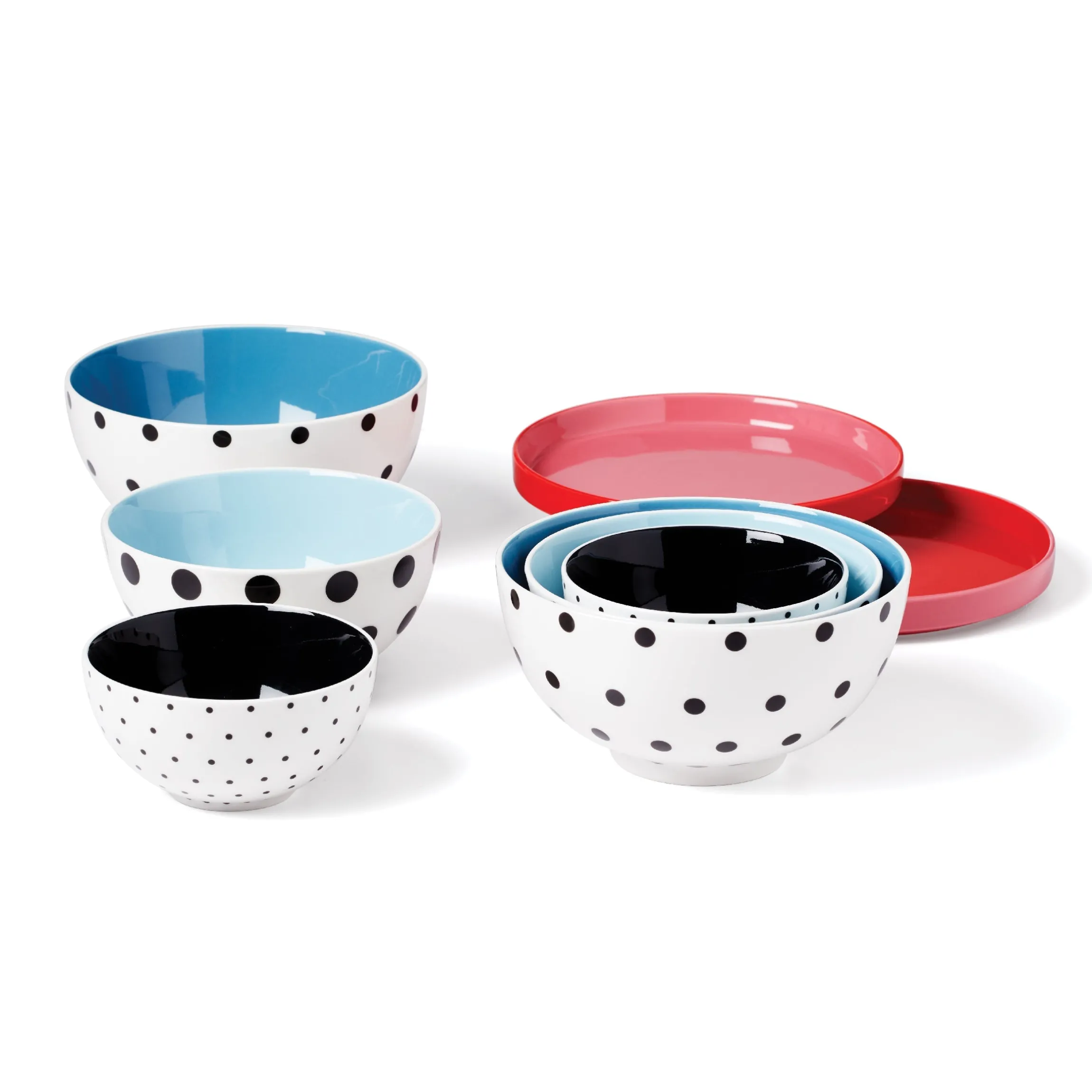 On The Spot 8-Piece Nesting Dinnerware Set
