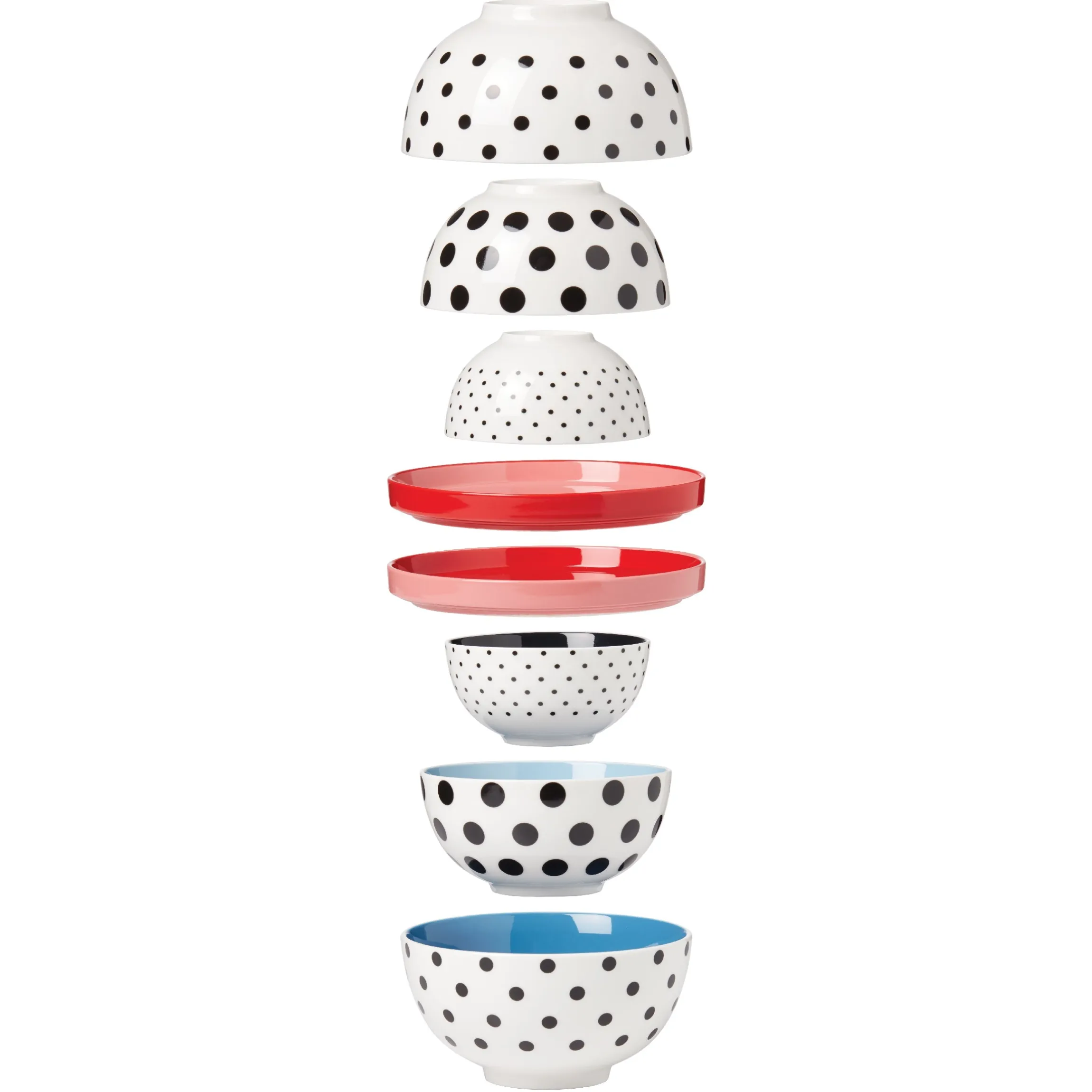 On The Spot 8-Piece Nesting Dinnerware Set