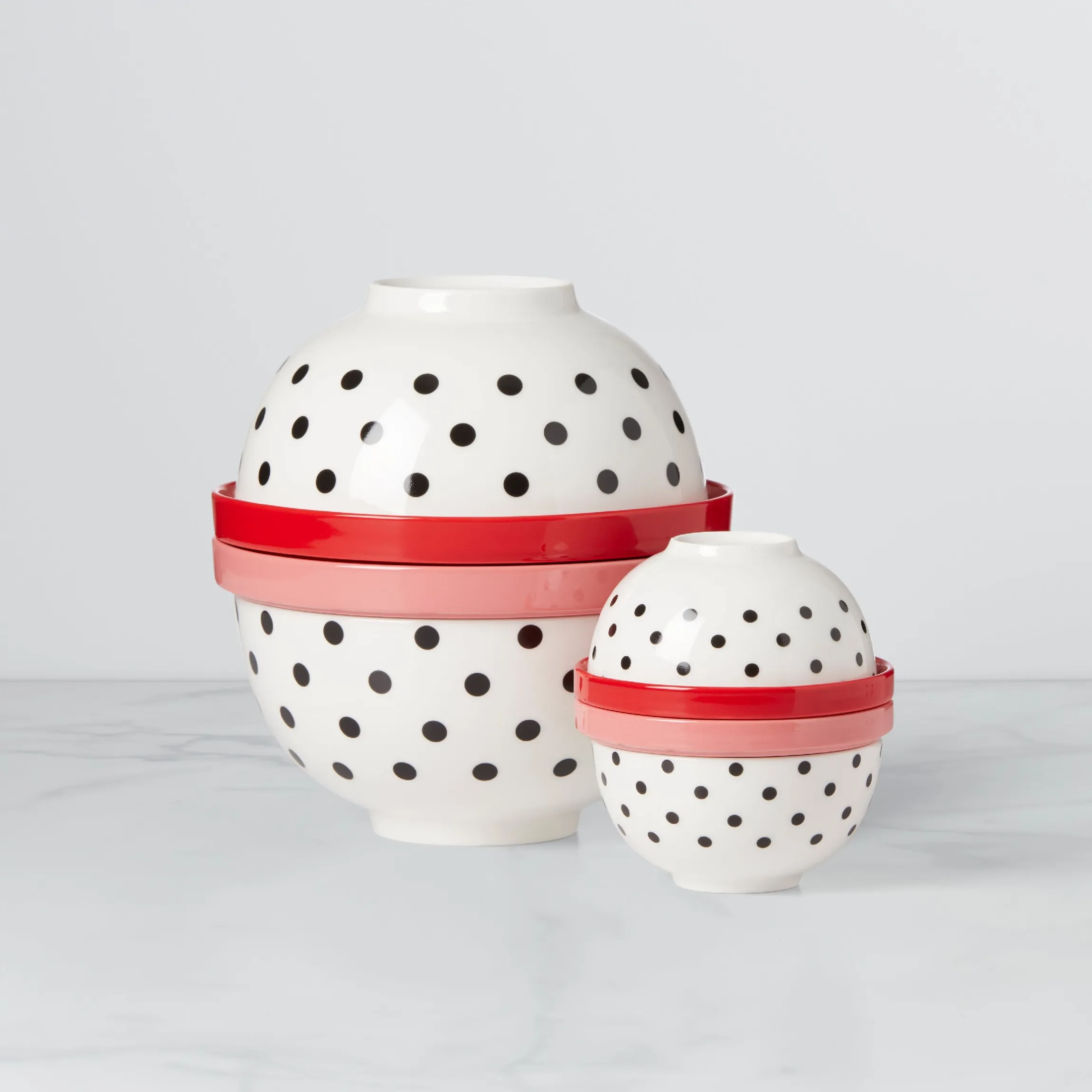 On The Spot 8-Piece Nesting Dinnerware Set