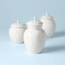 Opal Innocence Carved 3-Piece Canister Set