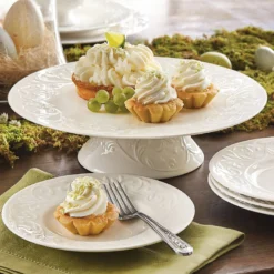 Opal Innocence Carved 4-Piece Plate Set