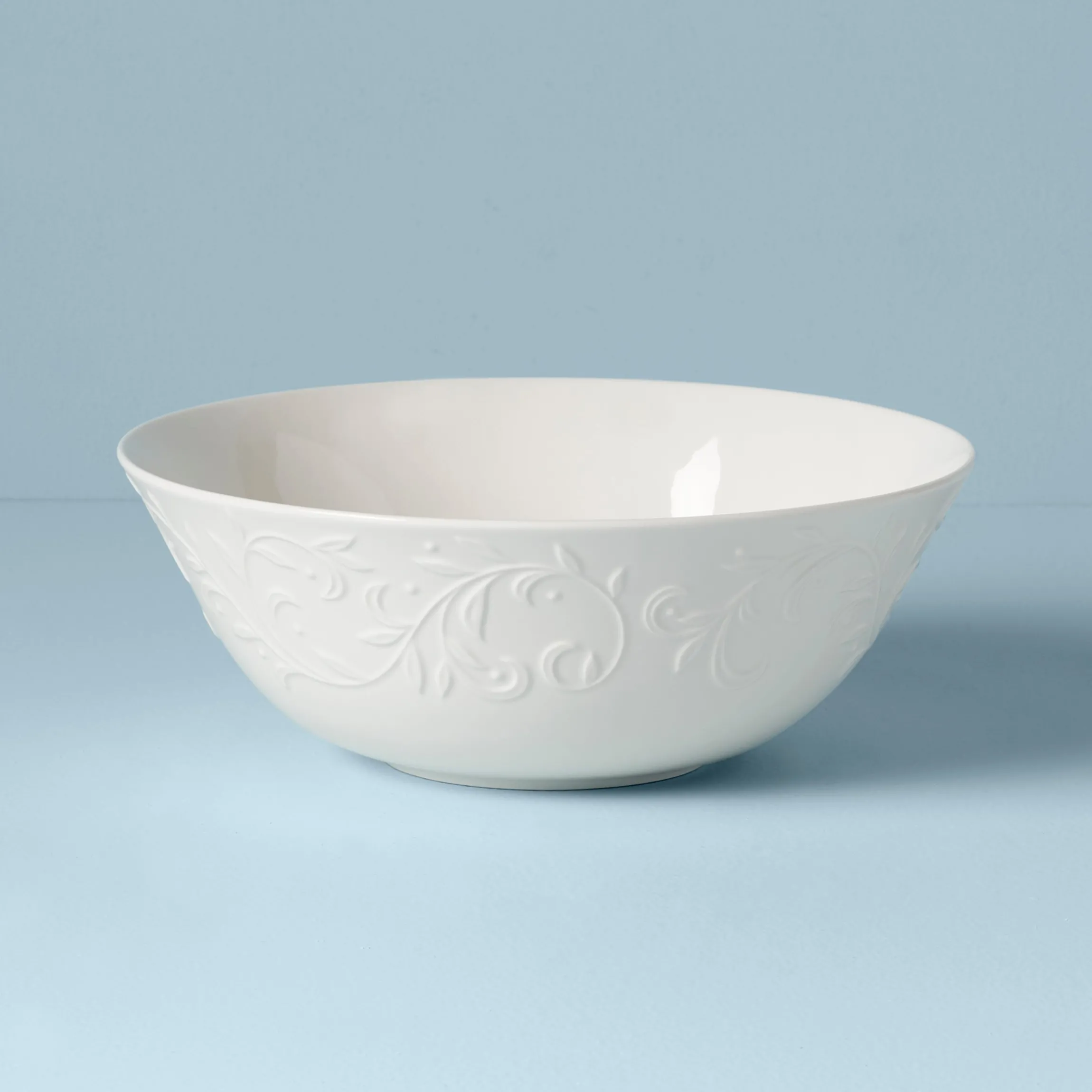 Opal Innocence Carved Serving Bowl