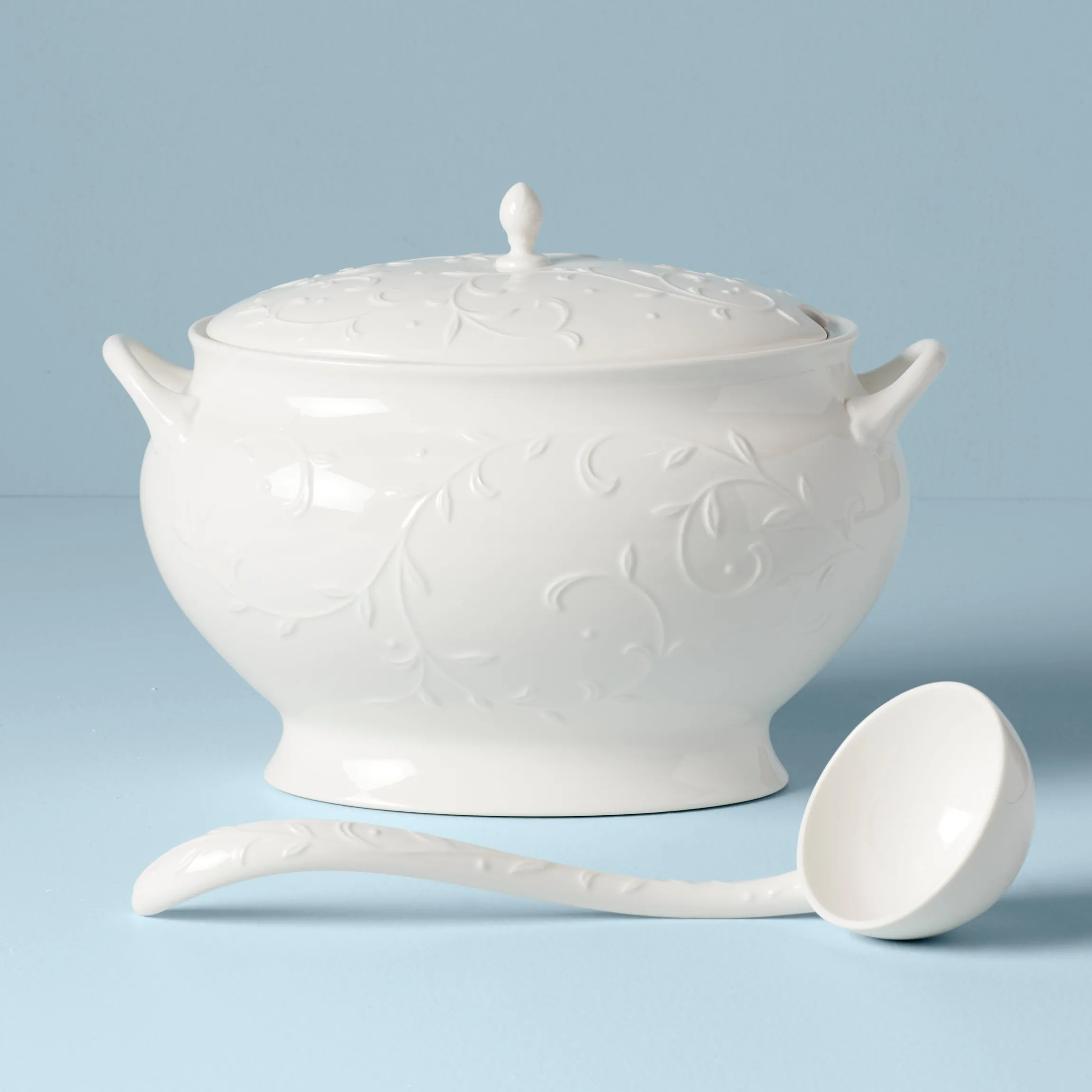 Opal Innocence Carved Soup Tureen Set