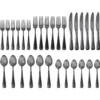 Opera Black Titanium 30-Piece Flatware Set
