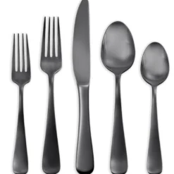 Opera Black Titanium 30-Piece Flatware Set