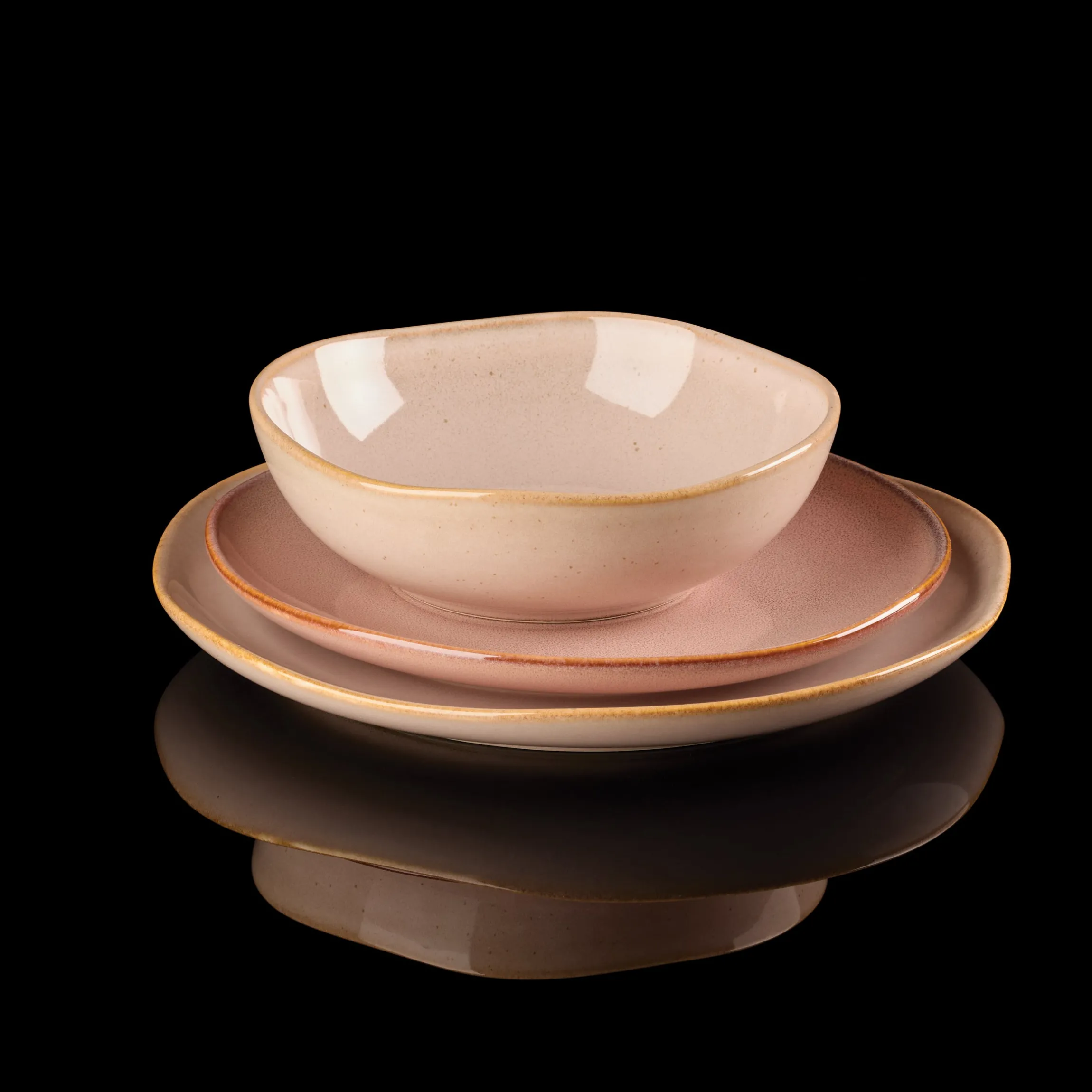 Organic Shades Clay 12-Piece Dinnerware Set