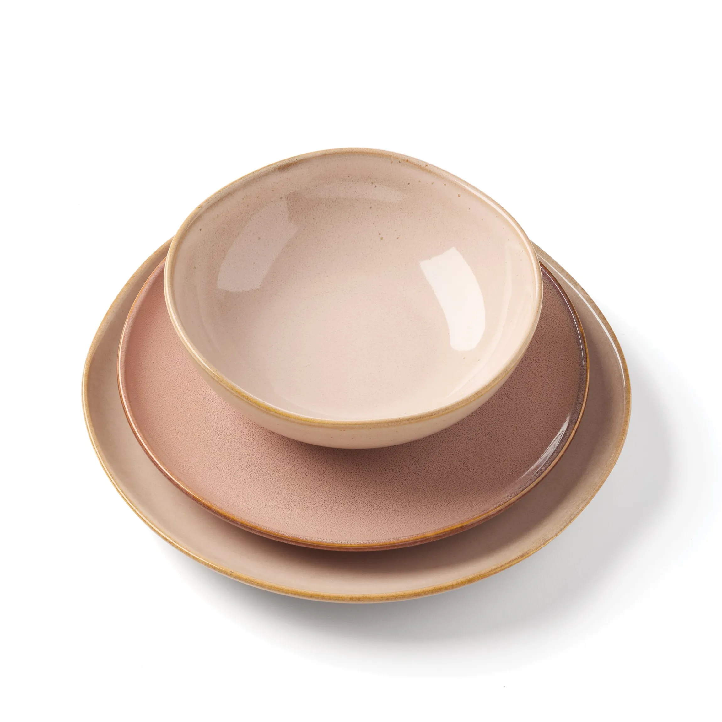 Organic Shades Clay 12-Piece Dinnerware Set