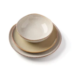 Organic Shades Oatmeal 18-Piece Dinnerware Set