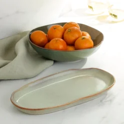 Organic Shades Sage Green 2-Piece Serving Set