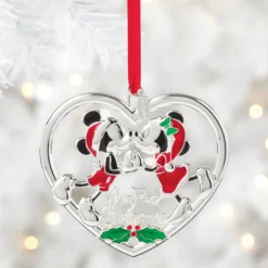 2026 Our 1st Christmas Mickey & Minnie Mouse Metal Ornament