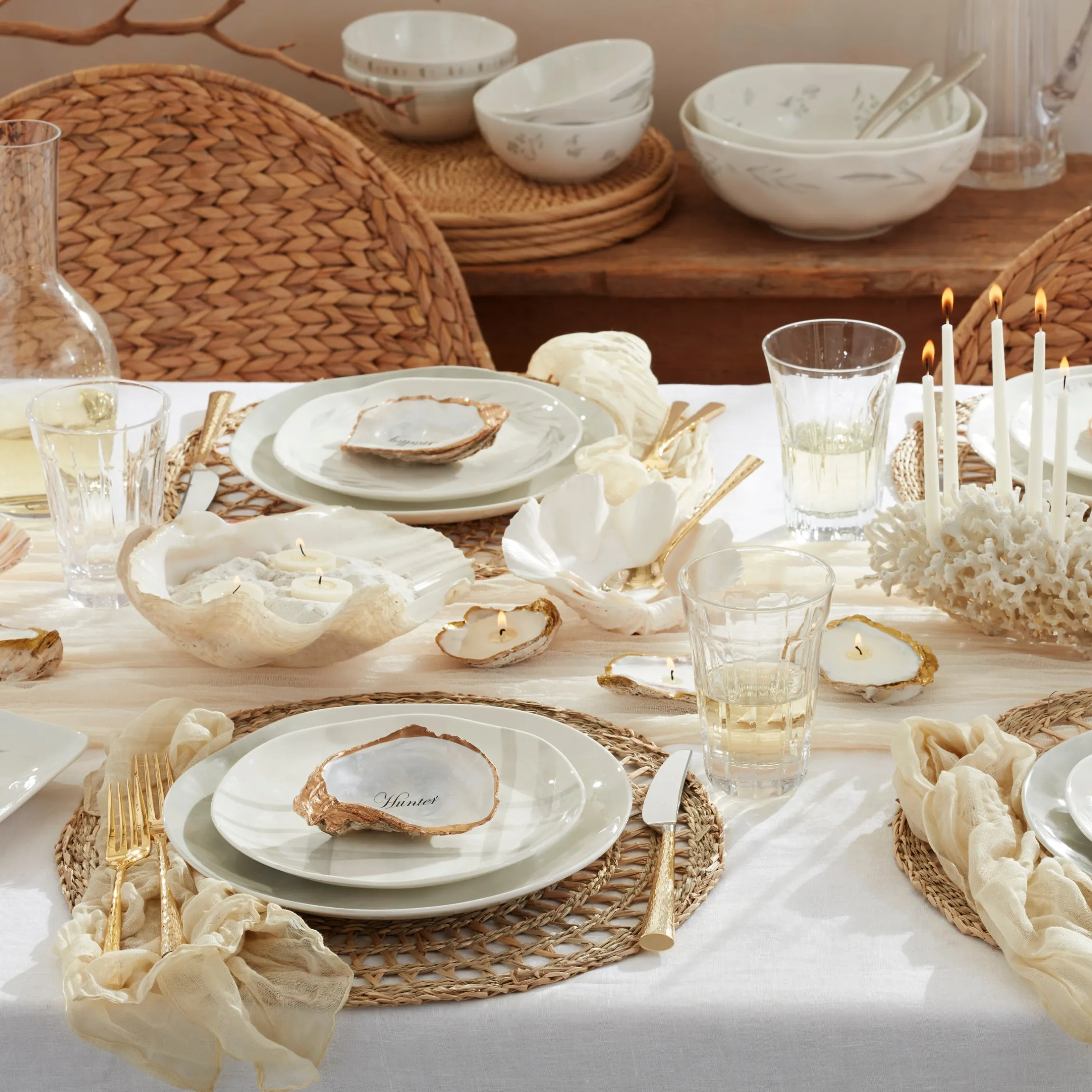 Oyster Bay 12-Piece Dinnerware Set