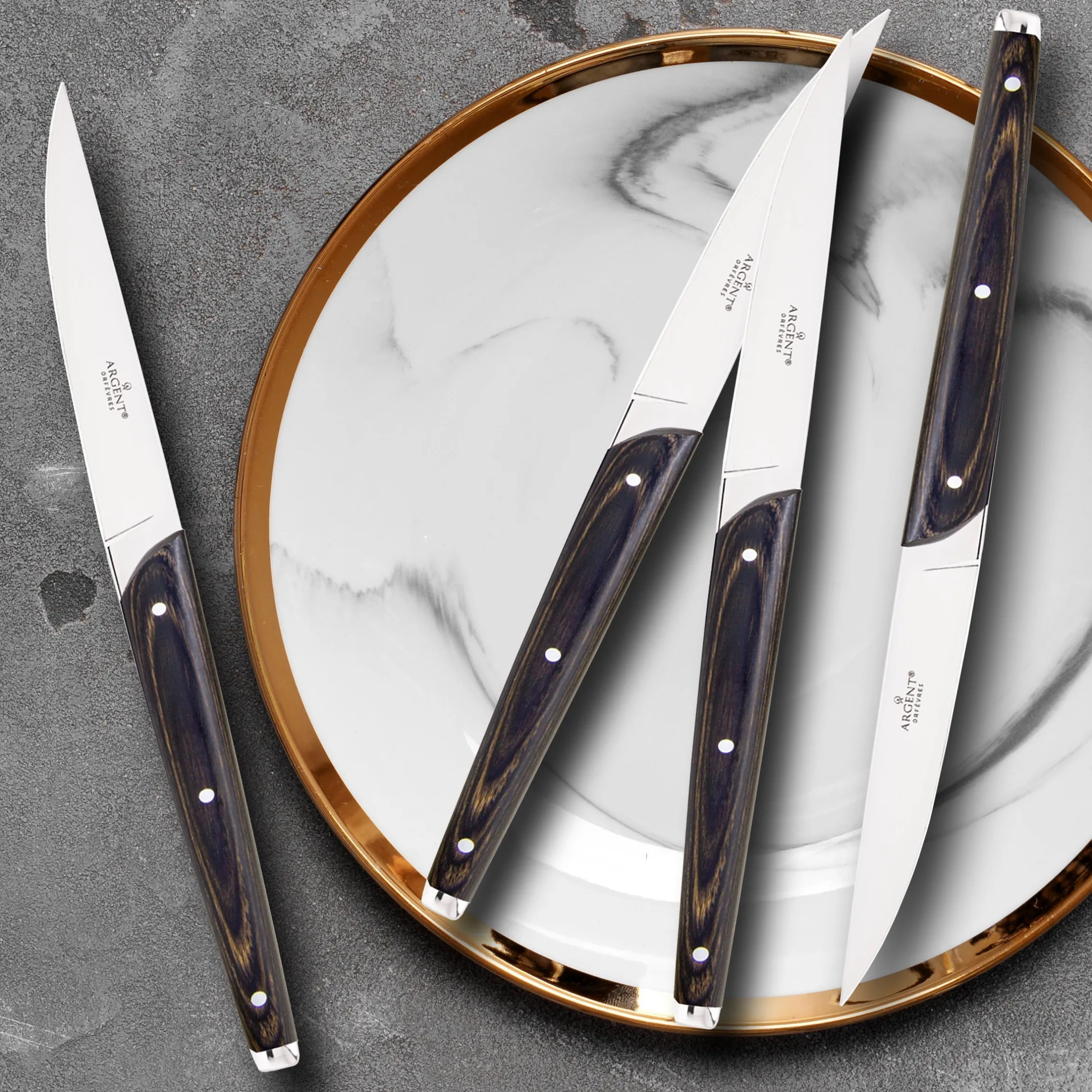 Pakkawood Steak Knives, Set of 4