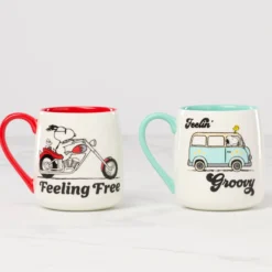 Peanuts Mugs Groovy-Feeling Free, Set of 2