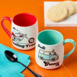 Peanuts Mugs Groovy-Feeling Free, Set of 2