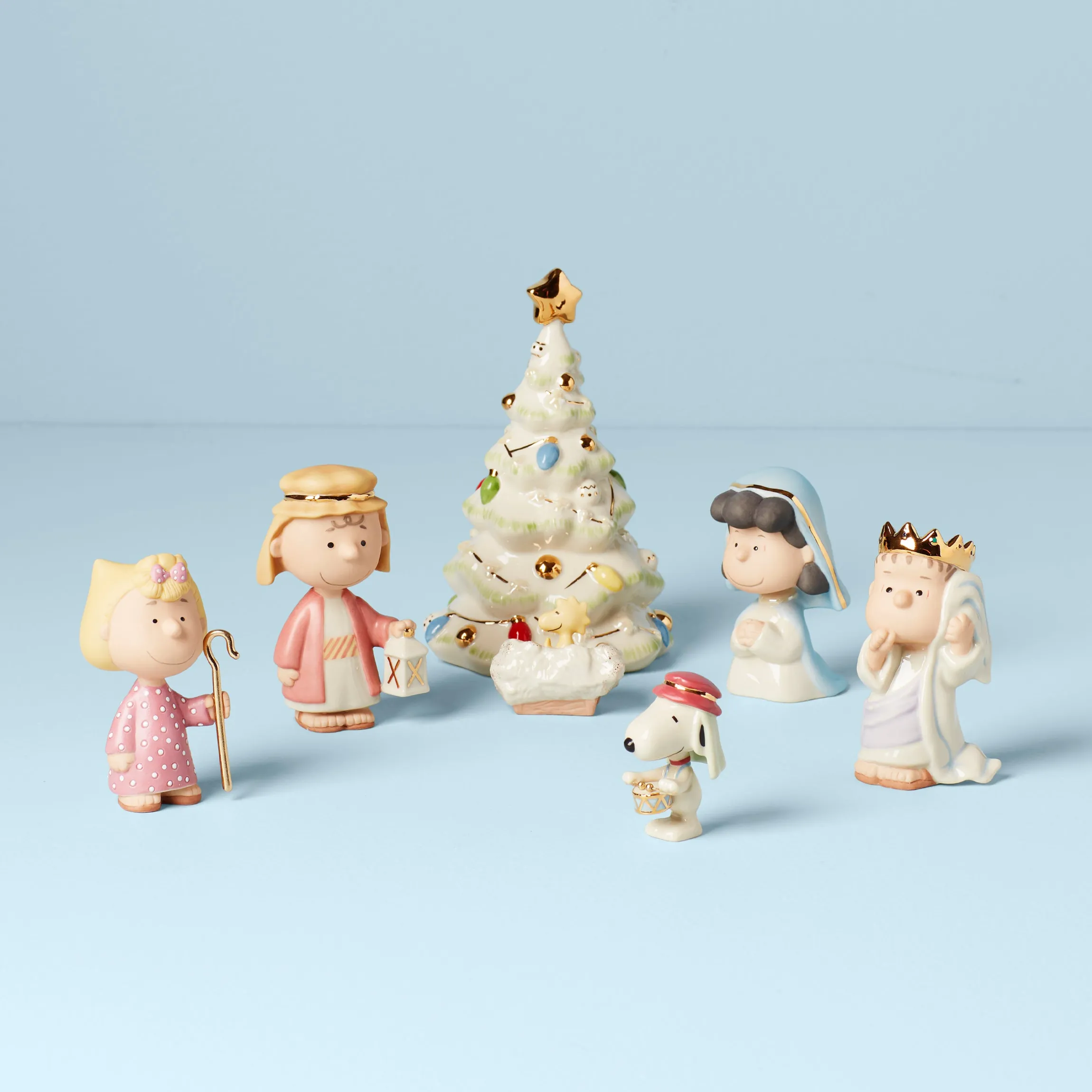 Peanuts 7-Piece Christmas Pageant Figurines