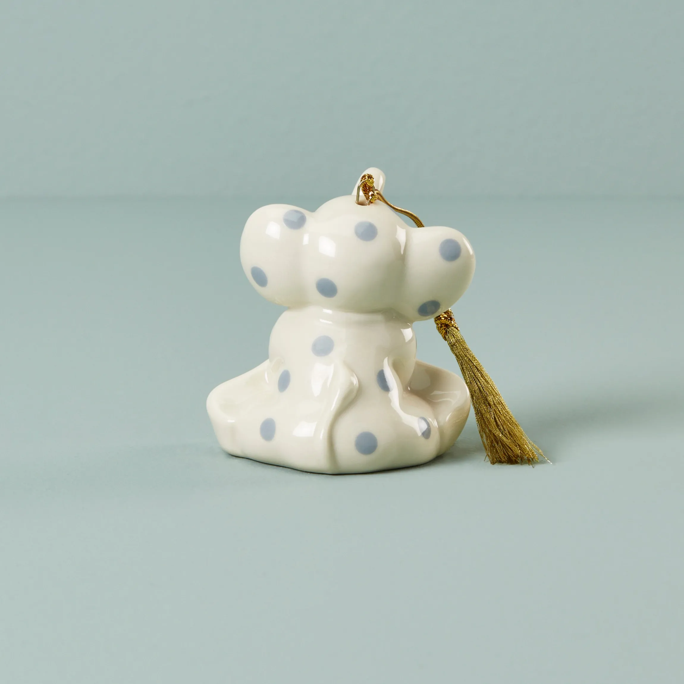 Personalized Blue Elephant Ornament