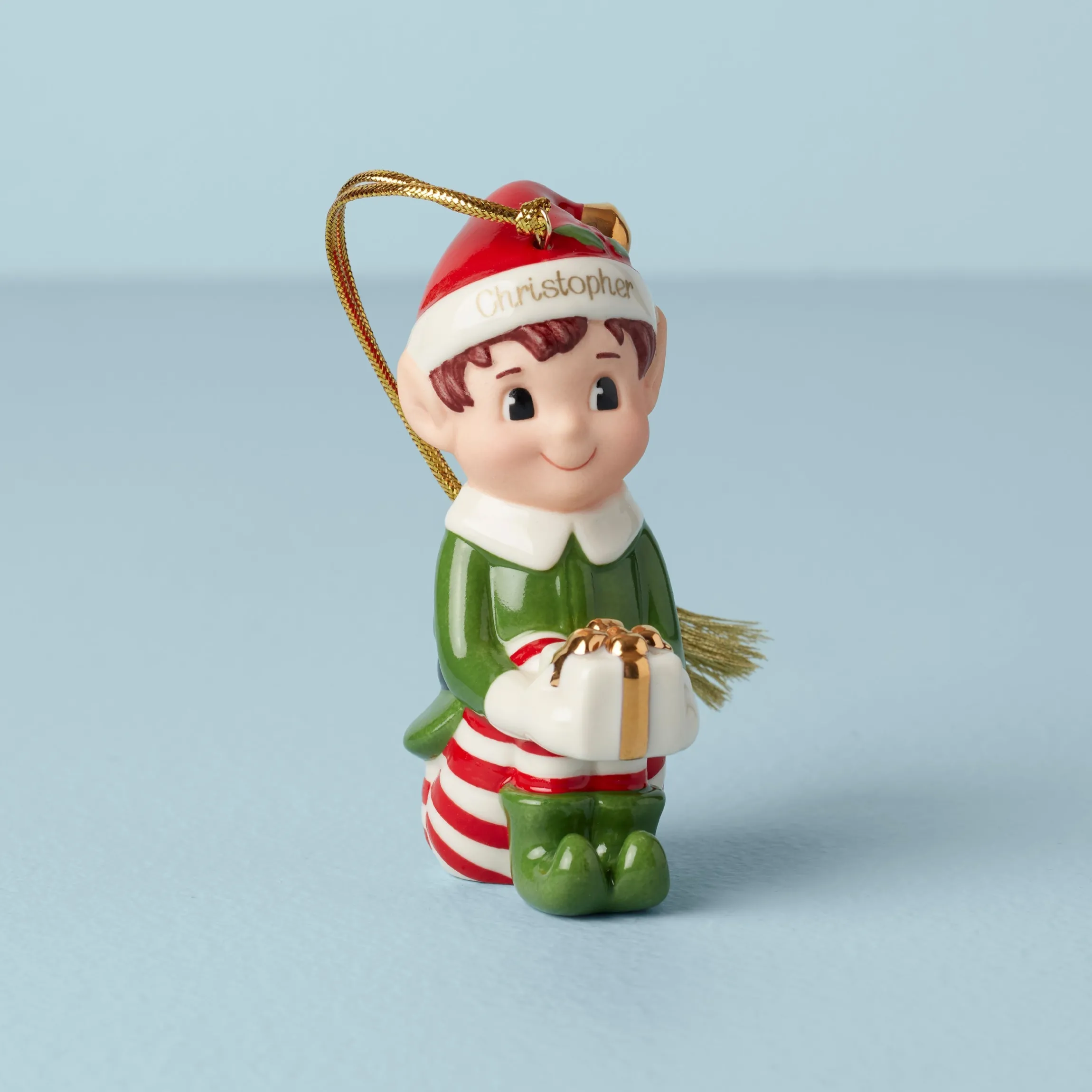 Personalized Christmas Elf Ornament