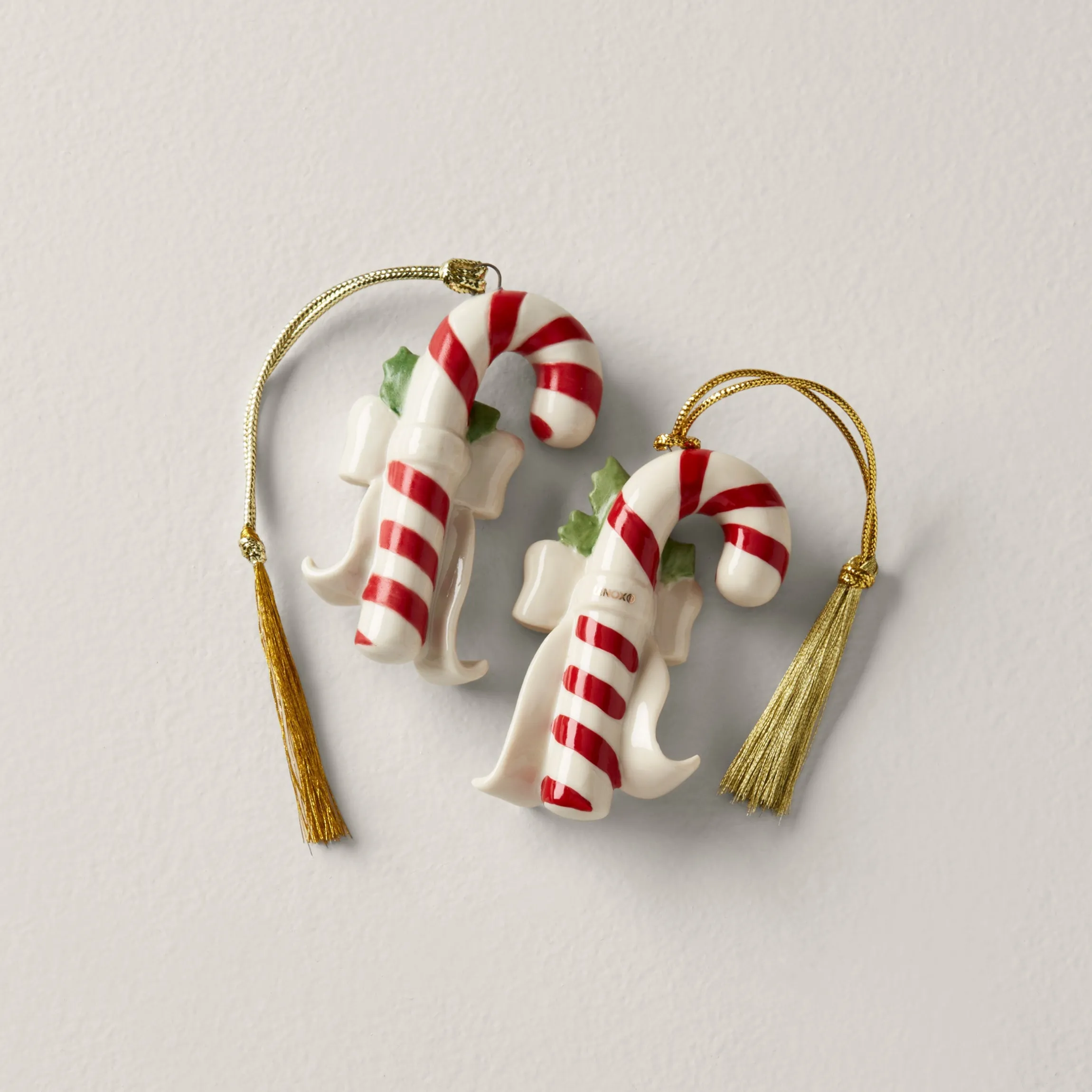 Personalized Forever Friends Candy Cane 2-Piece Ornament Set