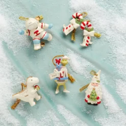 Personalized Forever Friends Candy Cane 2-Piece Ornament Set