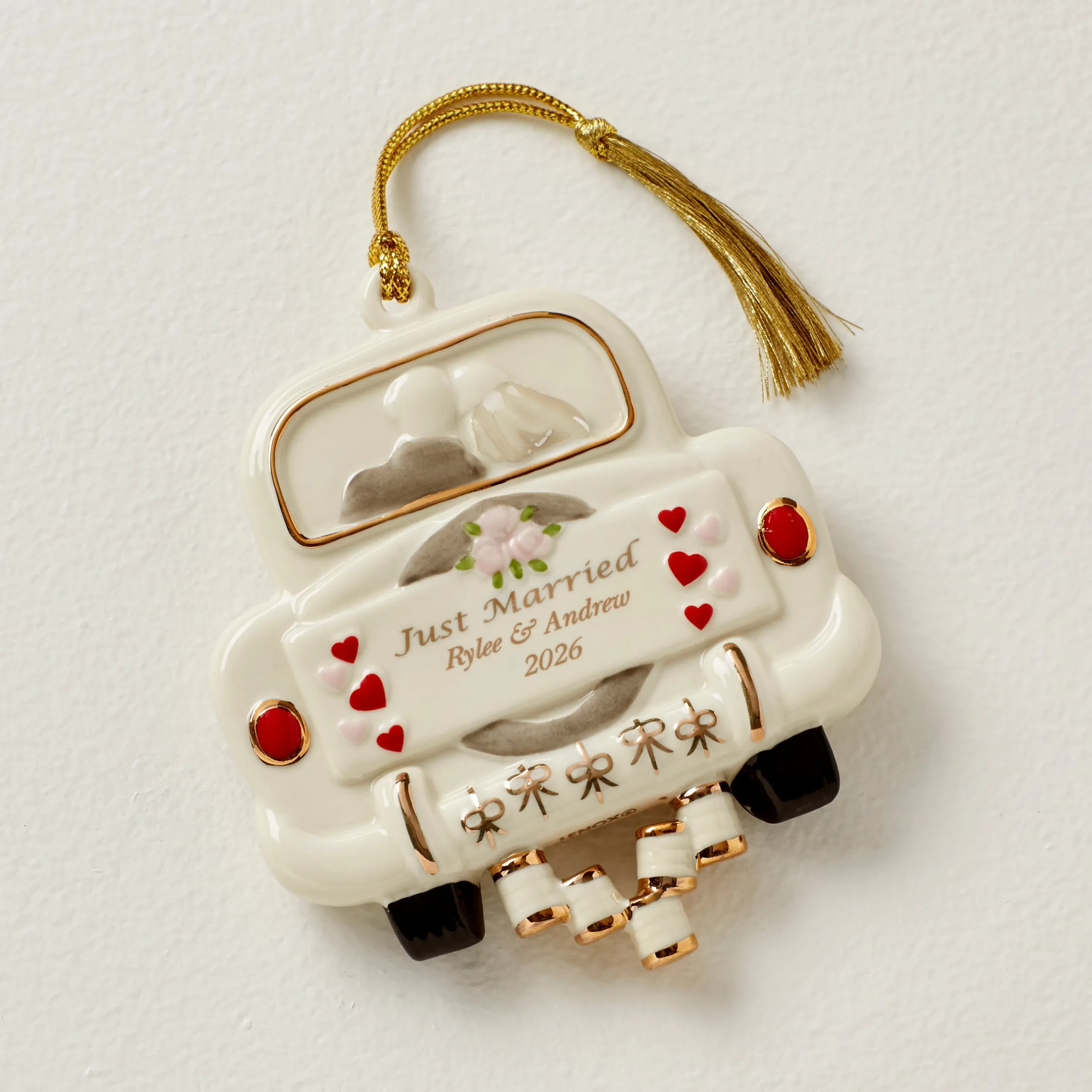 Personalized Just Married Ornament