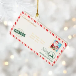 Personalized Letters to Santa Ornament