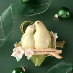 Personalized Love Birds Ornament