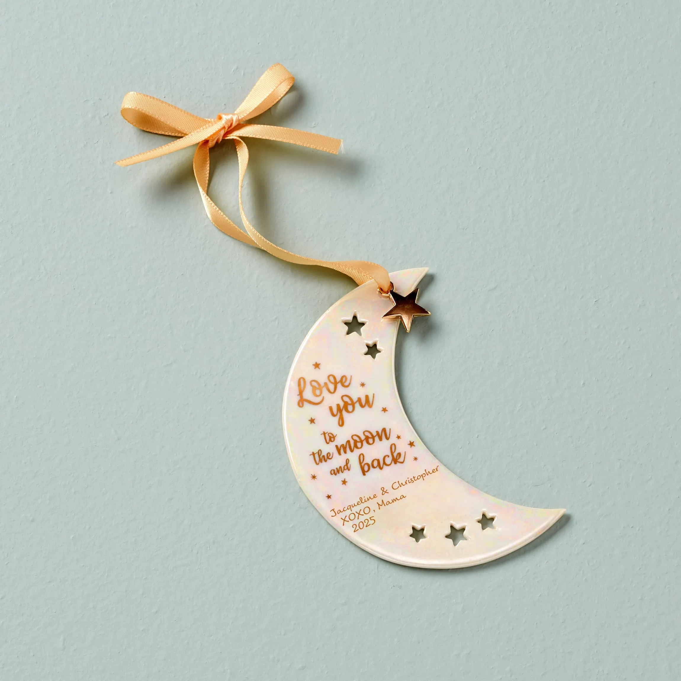 Personalized Love You to the Moon Ornament