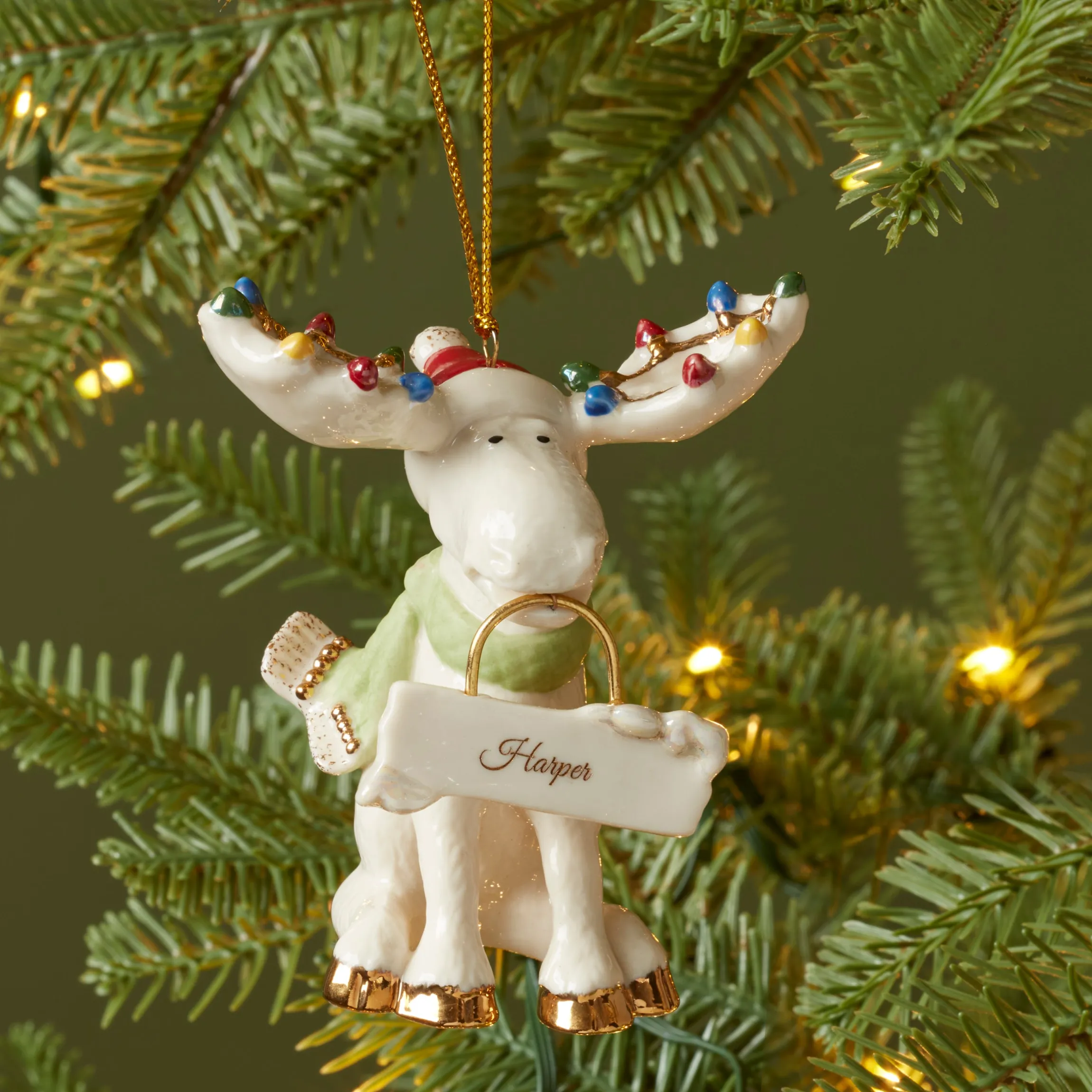 Personalized Marcel The Moose Ornament