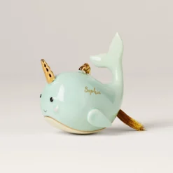 Personalized Narwhal Ornament
