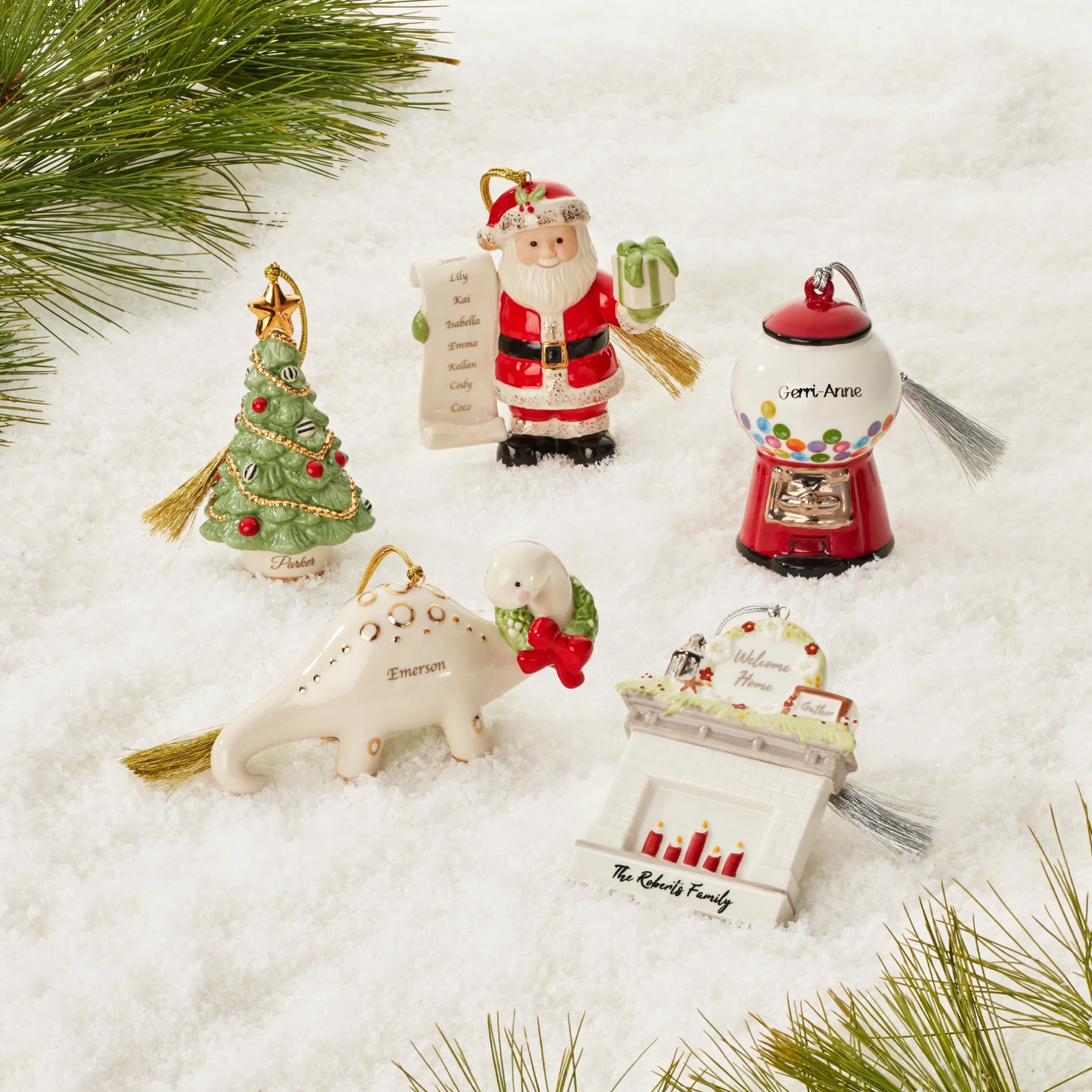 Personalized Naughty & Nice Ornament