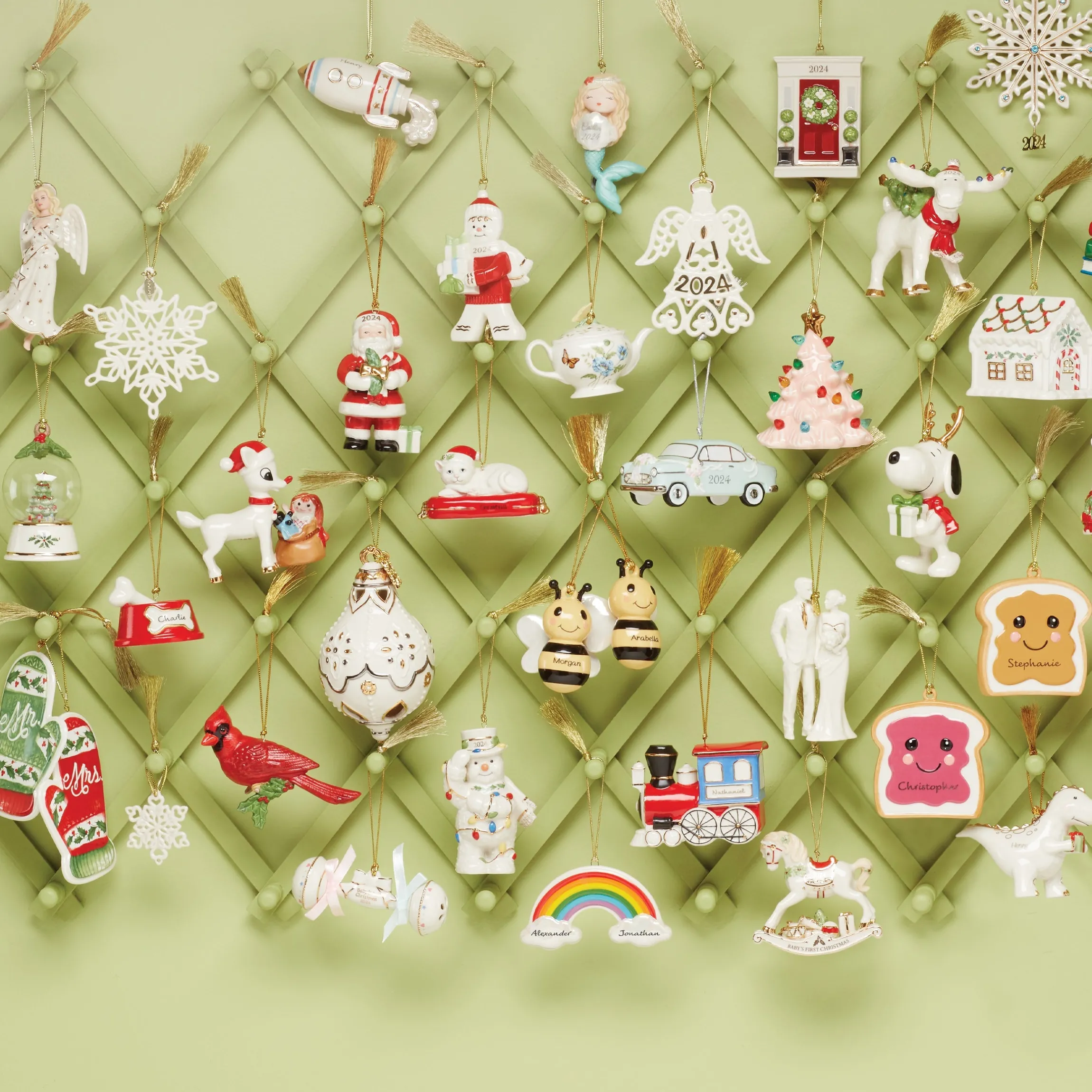 Personalized 2-Piece Peanut Butter & Jam Ornament Set