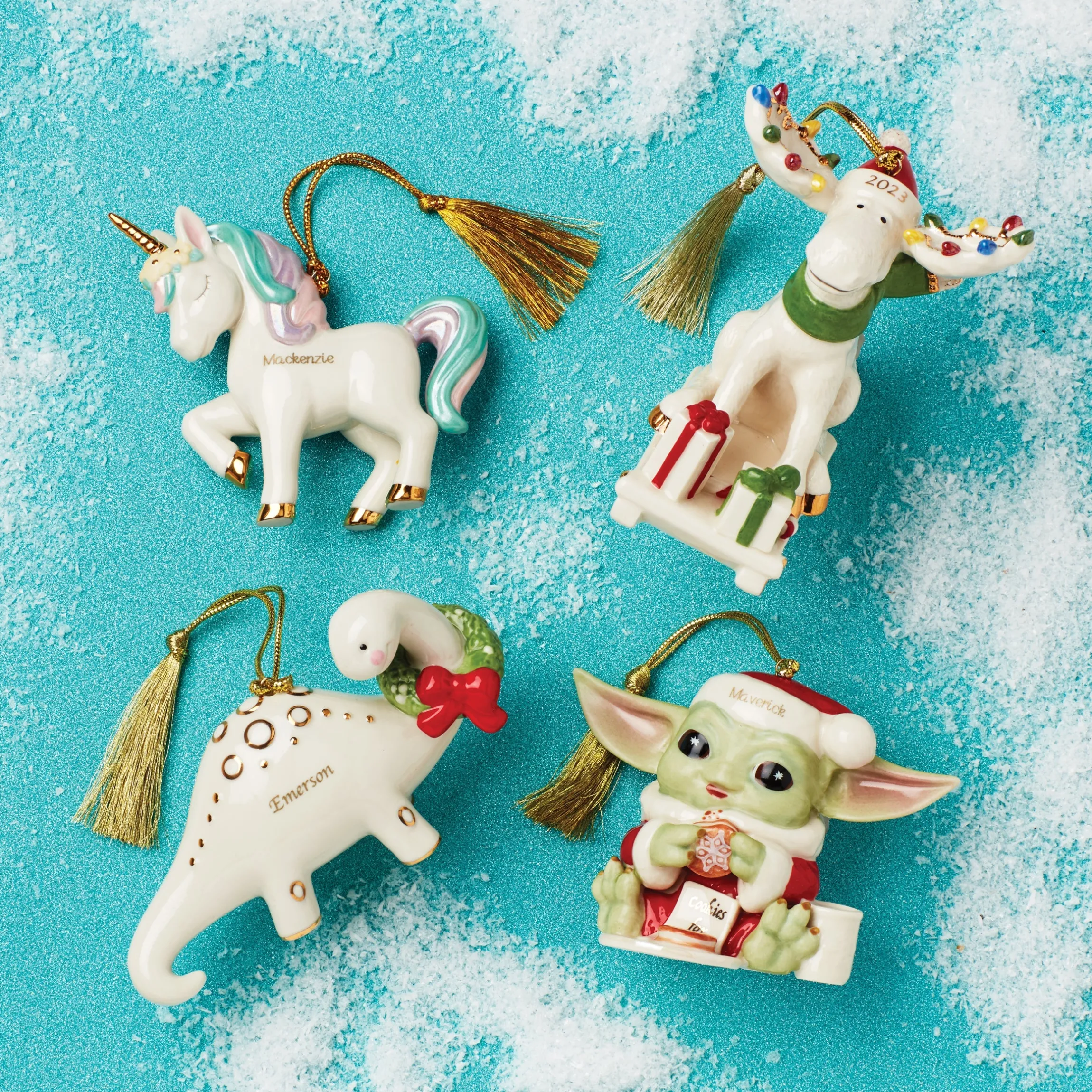 Personalized Prancing Unicorn Ornament