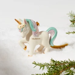 Personalized Prancing Unicorn Ornament