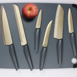 10-Piece Cutlery Set in Grey and Champagne