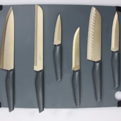 10-Piece Cutlery Set in Grey and Champagne