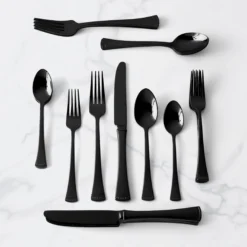 Portola Black Mirror 20-Piece Flatware Set
