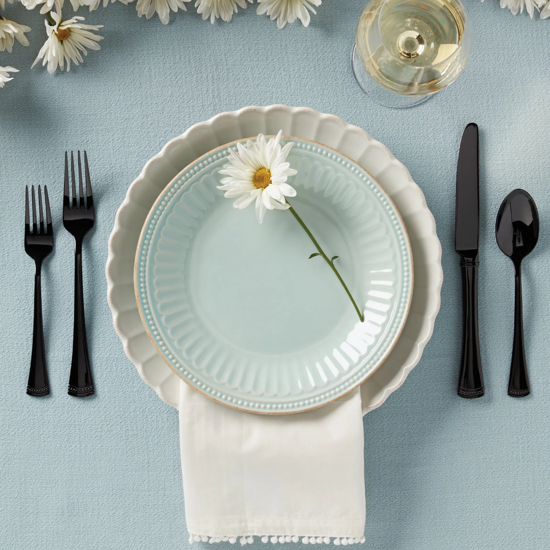 Portola Black Mirror 20-Piece Flatware Set