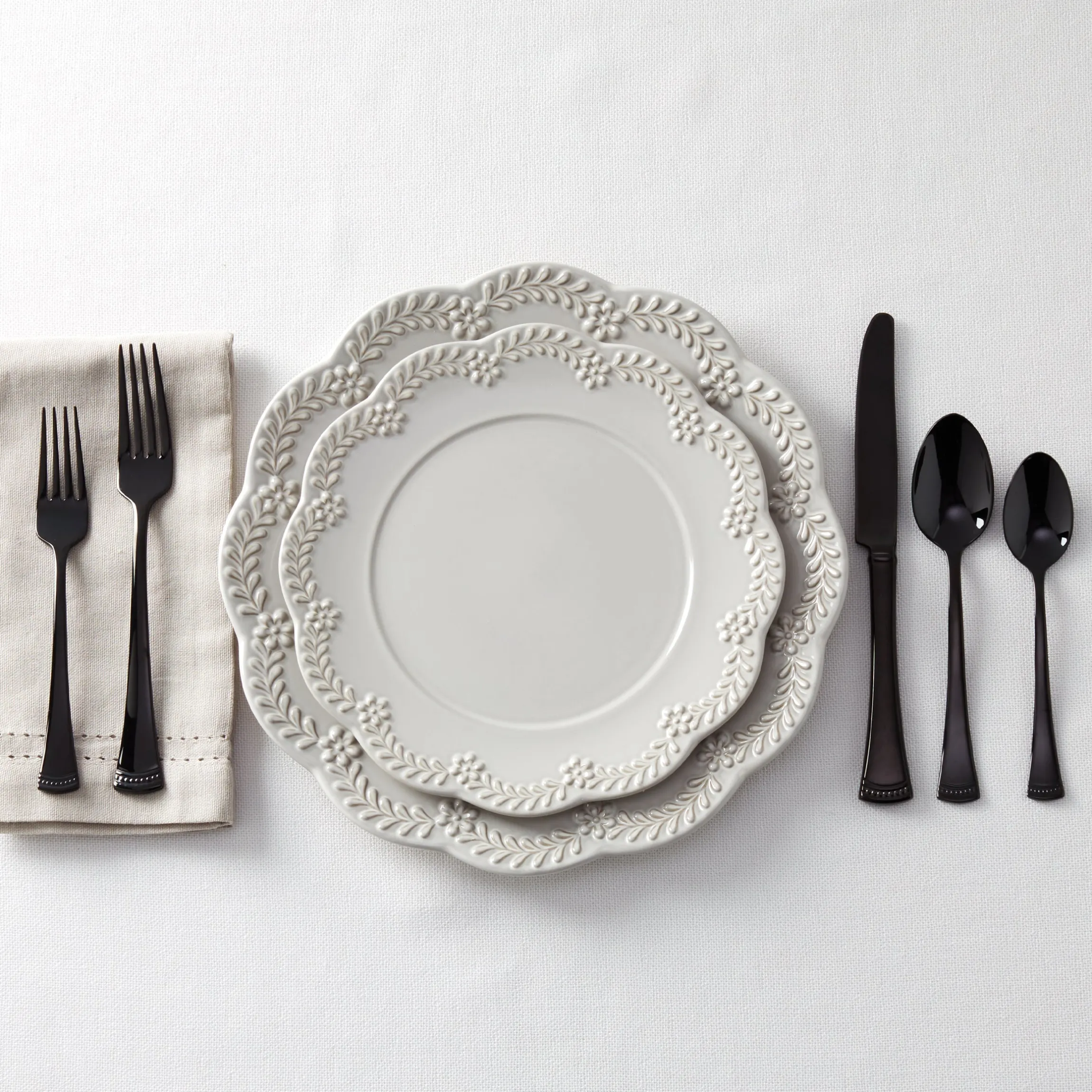 Portola Black Mirror 20-Piece Flatware Set