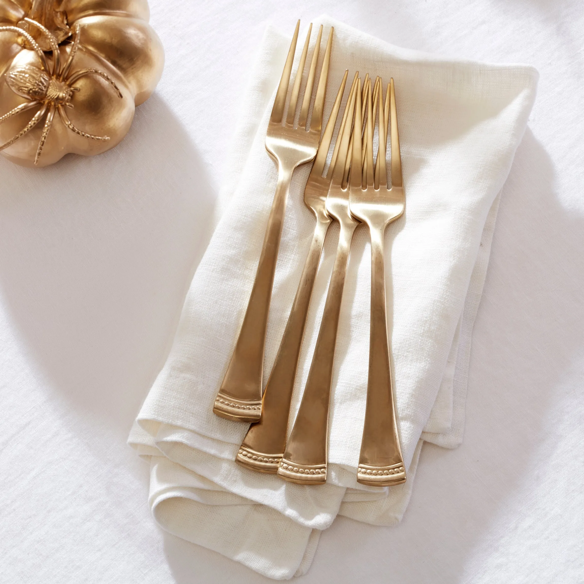 Portola Gold Satin 20-Piece Flatware Set