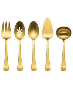 Portola Gold Satin 5-Piece Hostess Set