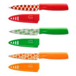 Printed Fruit 3-Piece Paring Knife Set