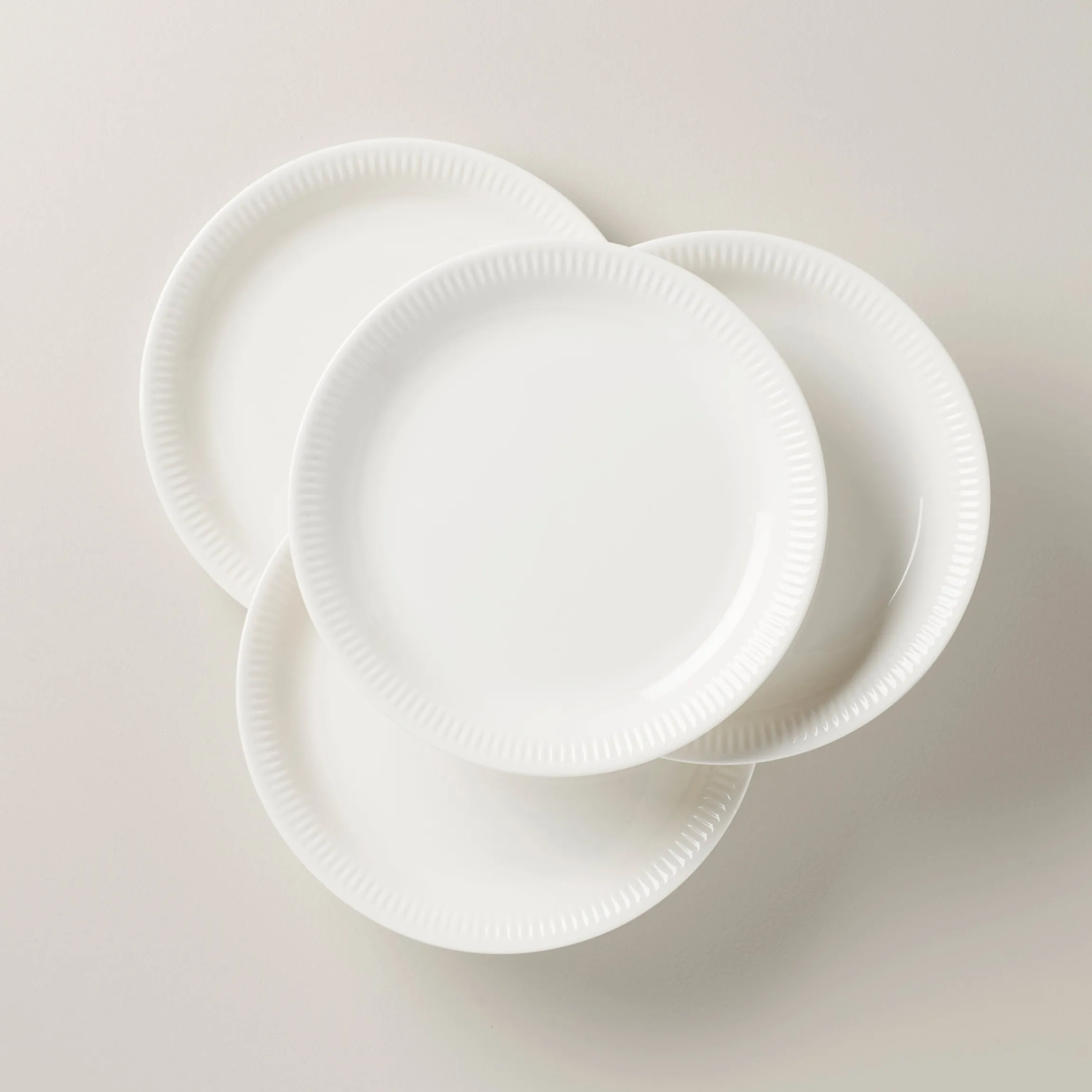 Profile White Dinner Plates, Set of 4