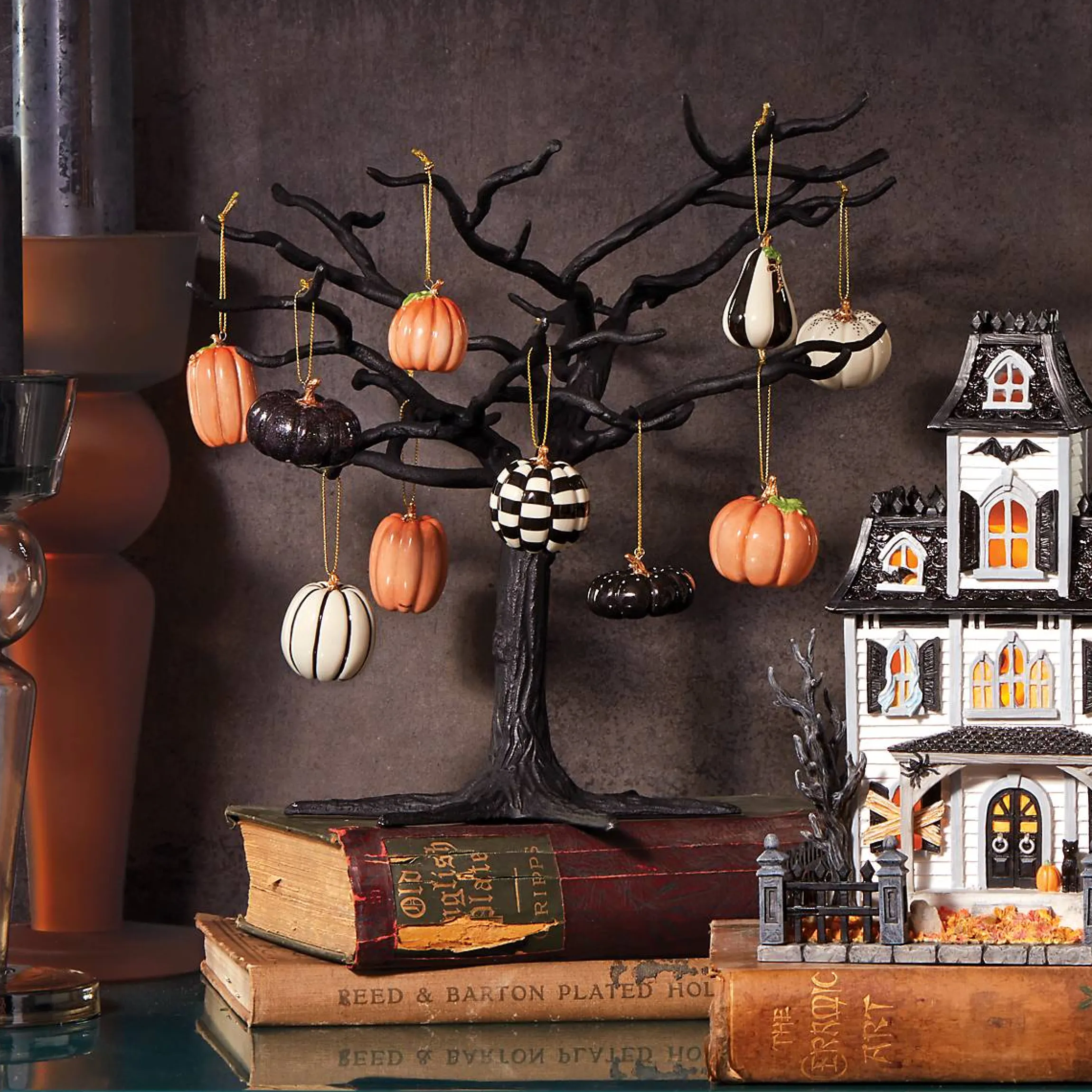 Pumpkin 10-Piece Mini Ornament Set