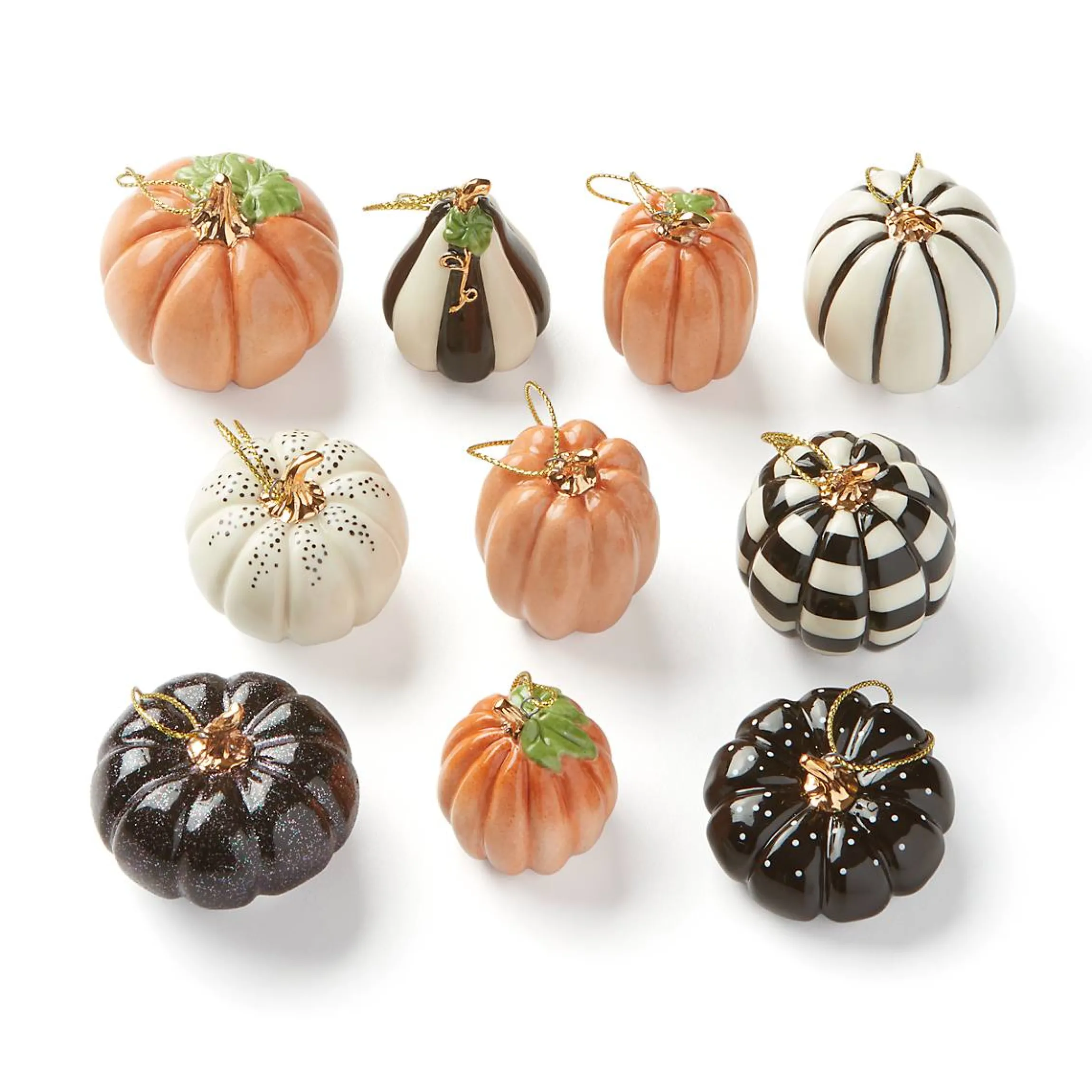 Pumpkin 10-Piece Mini Ornament Set