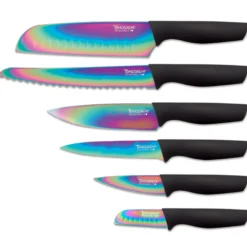Rainbow Black 12-Piece Cutlery Set